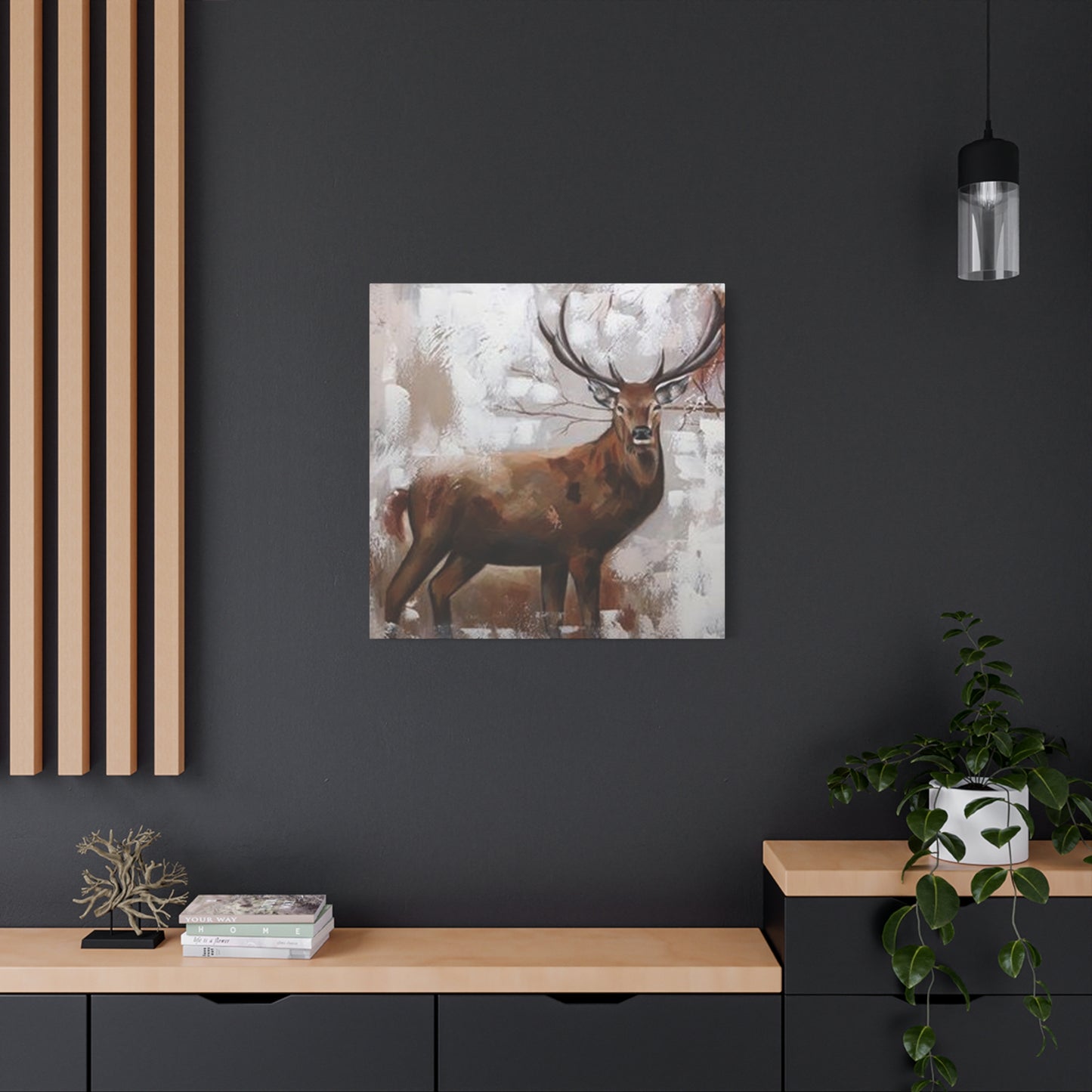 Handmade Reindeer Painting Wall Art & Canvas Prints