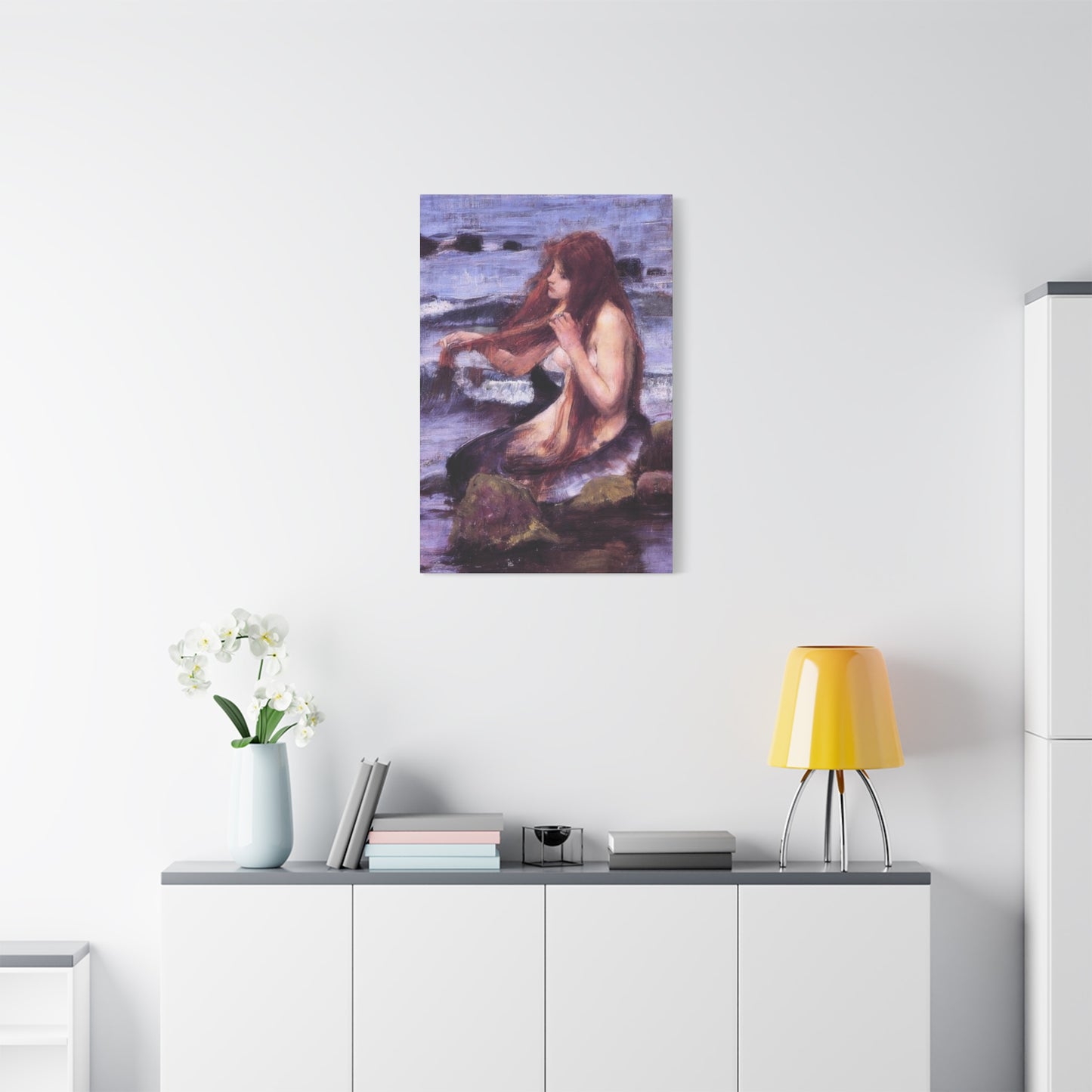John William Sketch For A Mermaid Wall Art & Canvas Prints