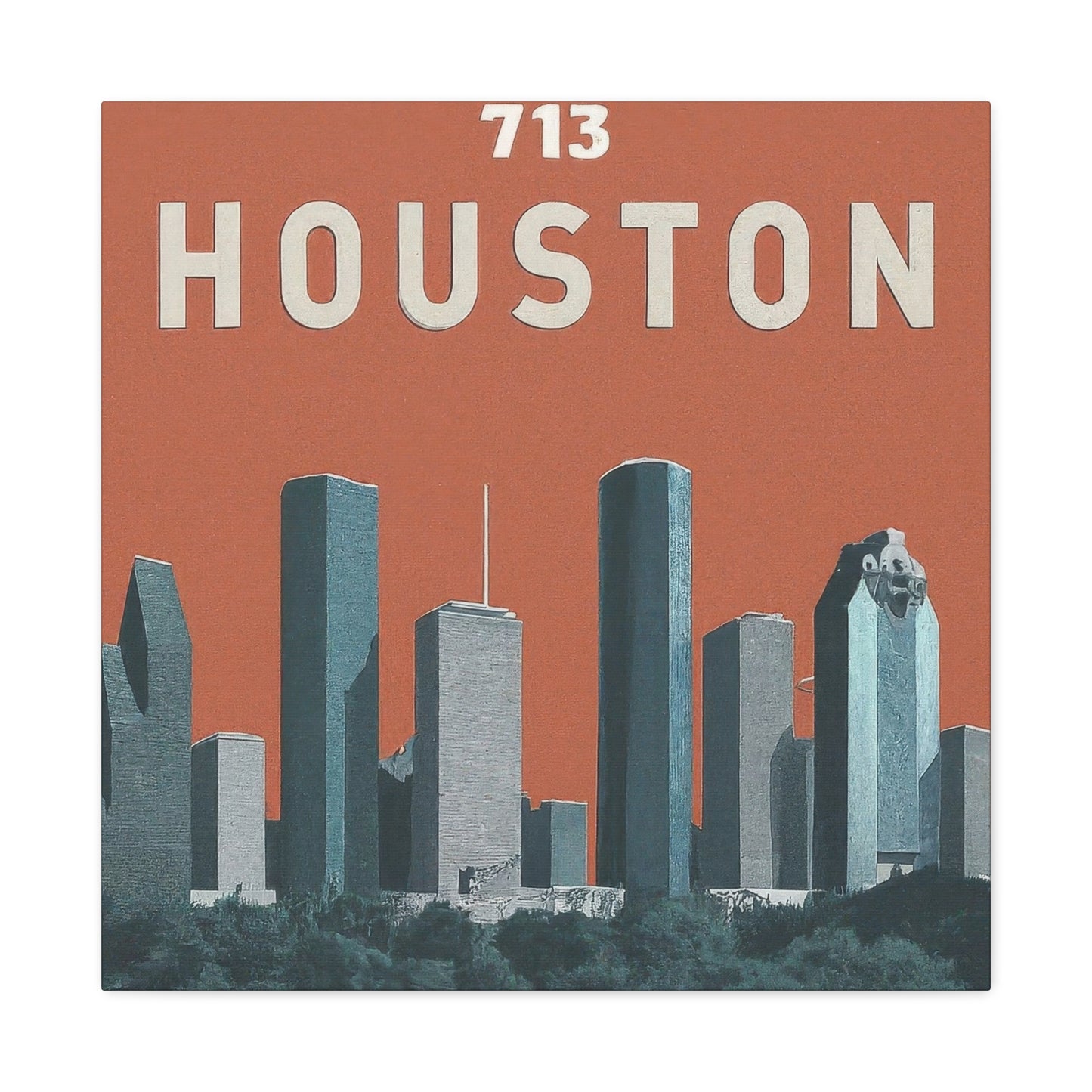 Houston Skyline 713 Wall Art & Canvas Prints