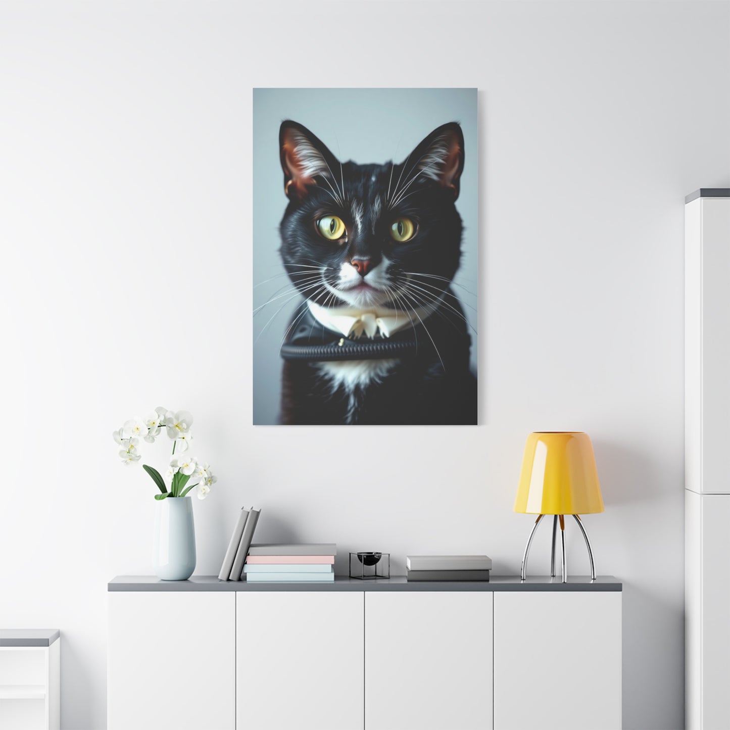 Tuxedo Cat Art Luxury Canvas Wall Art & Canvas Print