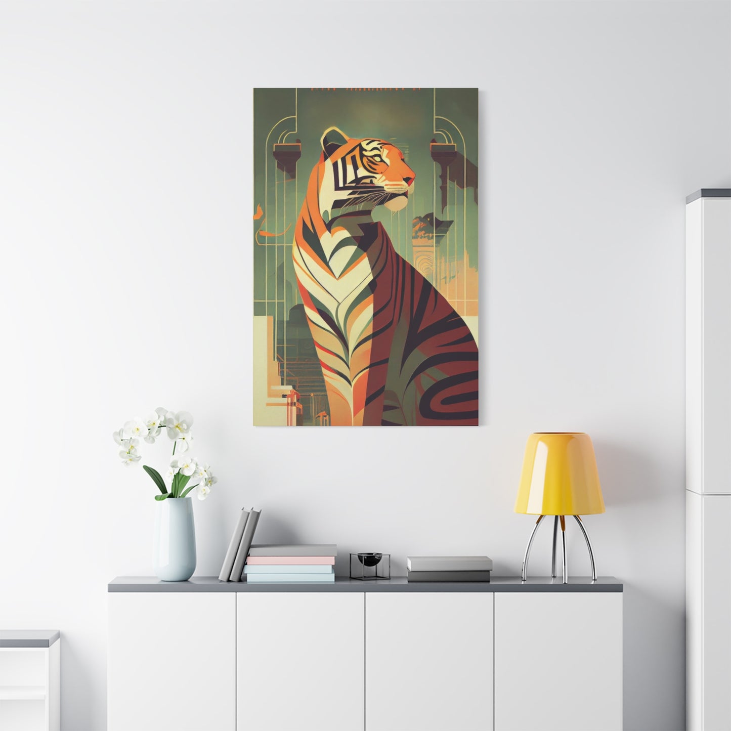 Tiger Posing Portrait Deco Wall Art & Canvas Prints