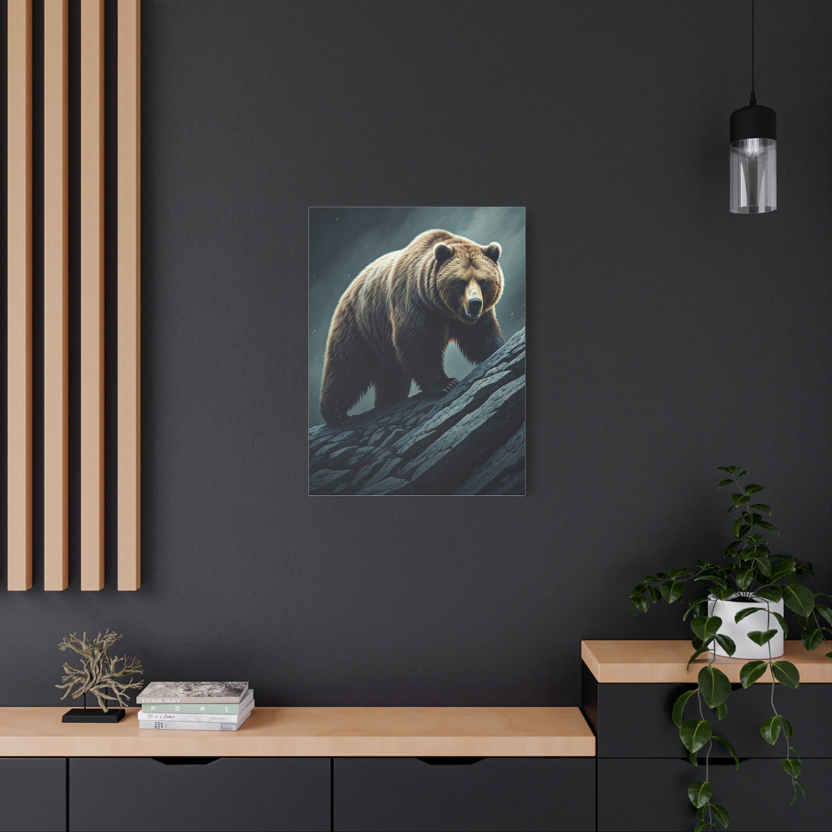 Mountain Ridge Grizzly Bear Wall Art & Canvas Prints