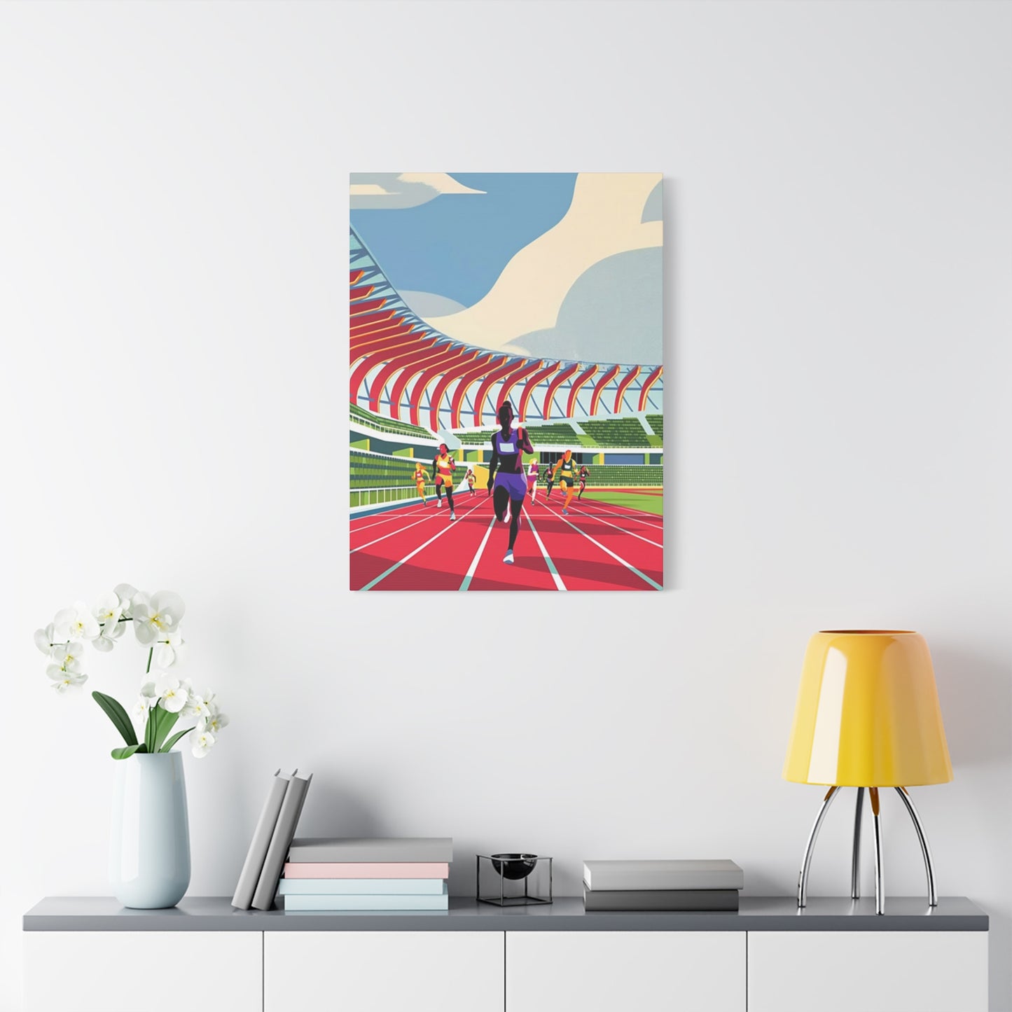 Track Running Poster Wall Art & Canvas Prints