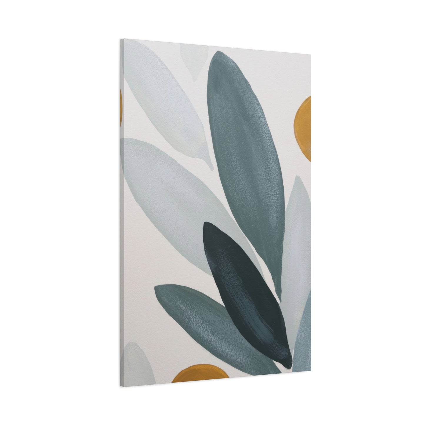 Grey Leaves Deco Wall Art & Canvas Prints