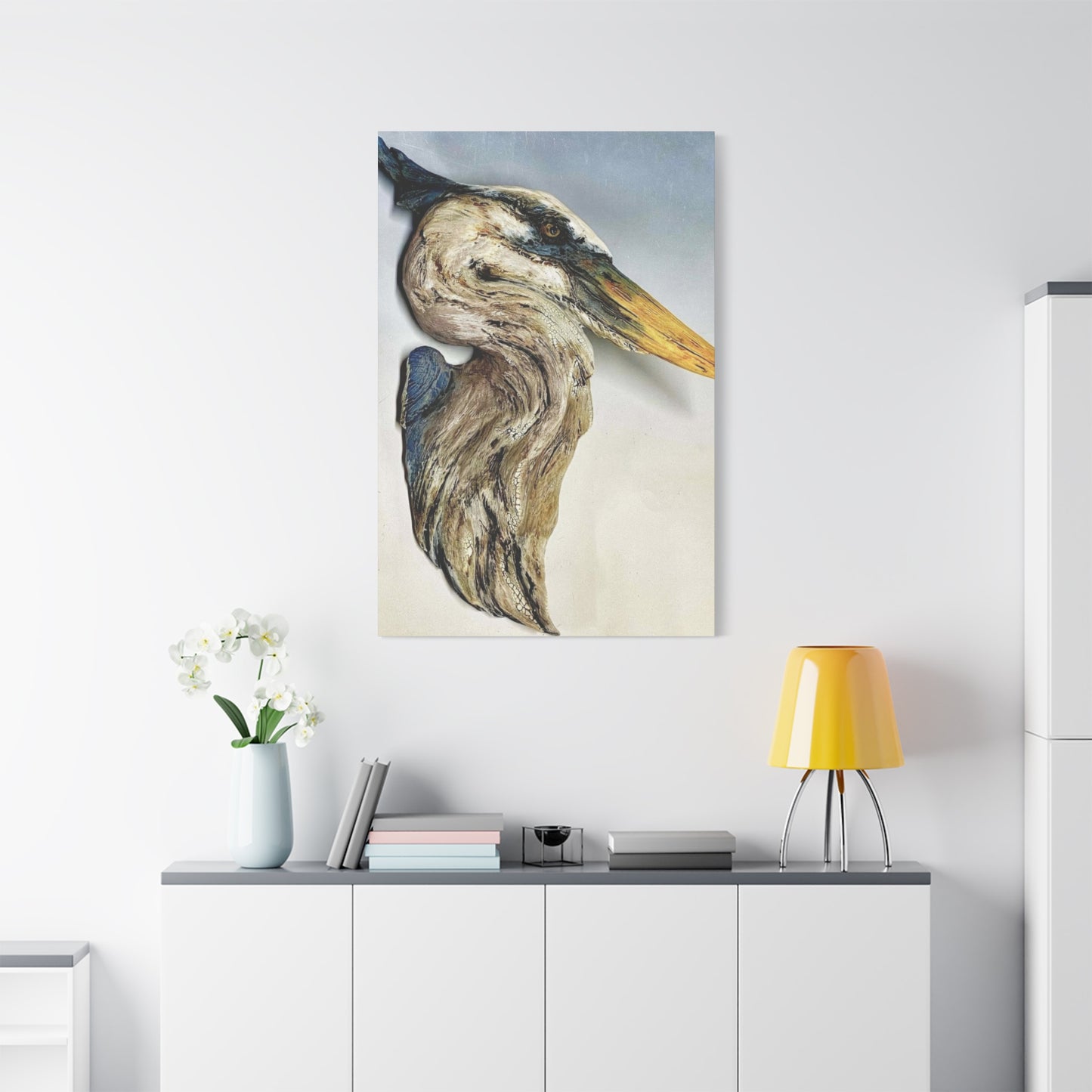 Driftwood Crane 2 Wall Art & Canvas Prints