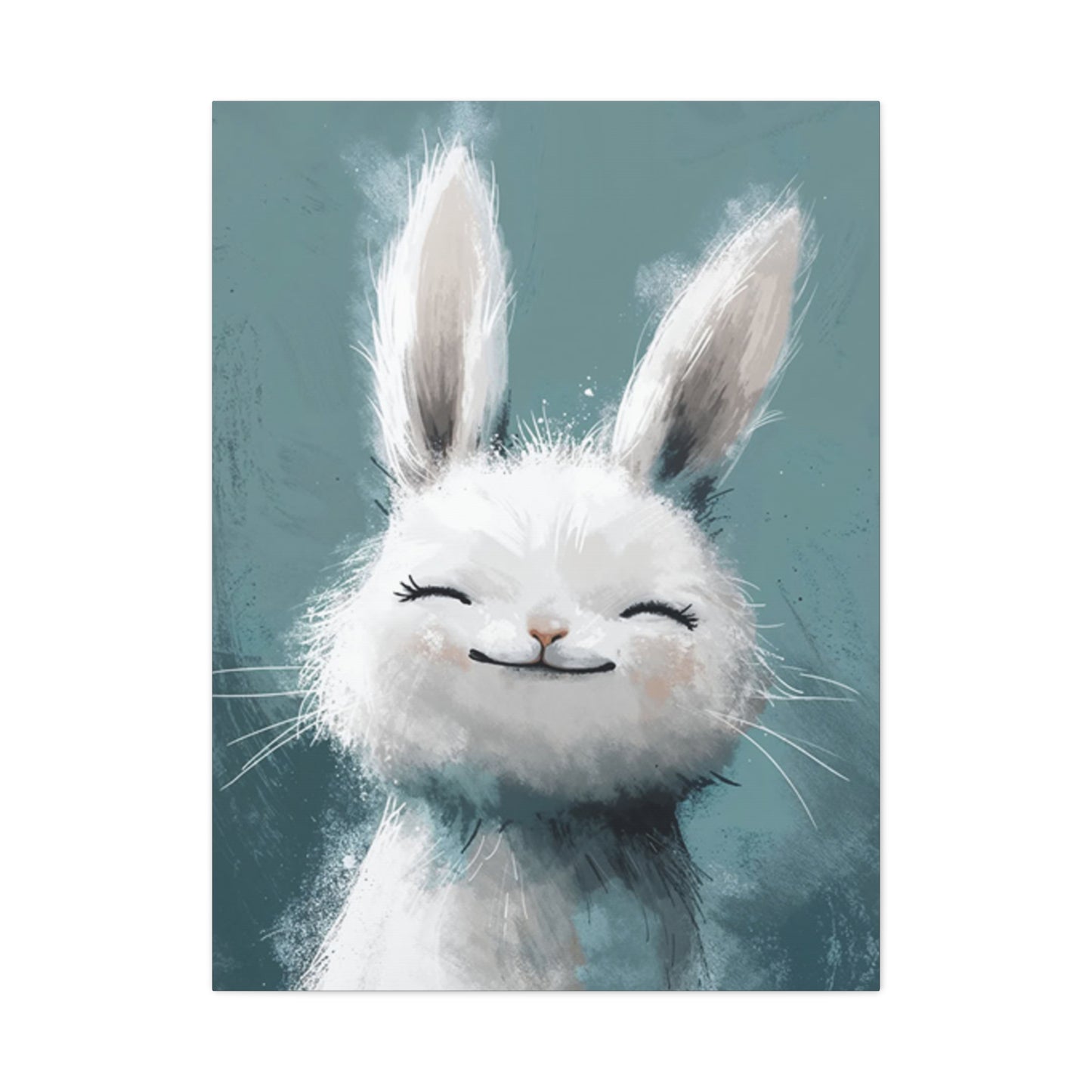 The Small White Bunny Wall Art & Canvas Prints
