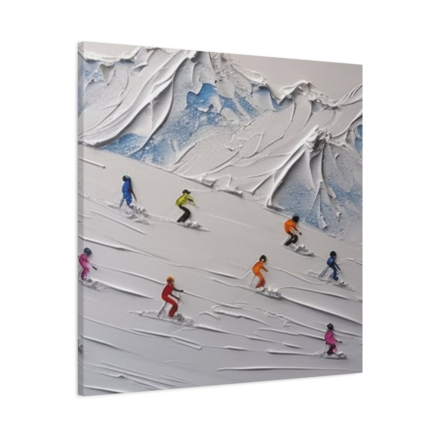Skiing 3D Art Painting Wall Art & Canvas Prints
