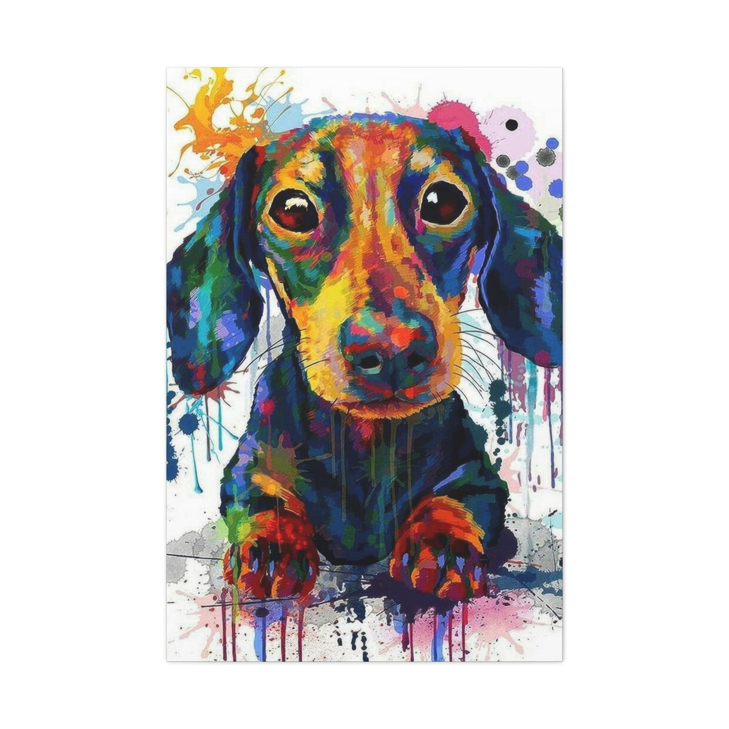 Dachshund Dog Color Wall Art & Canvas Prints