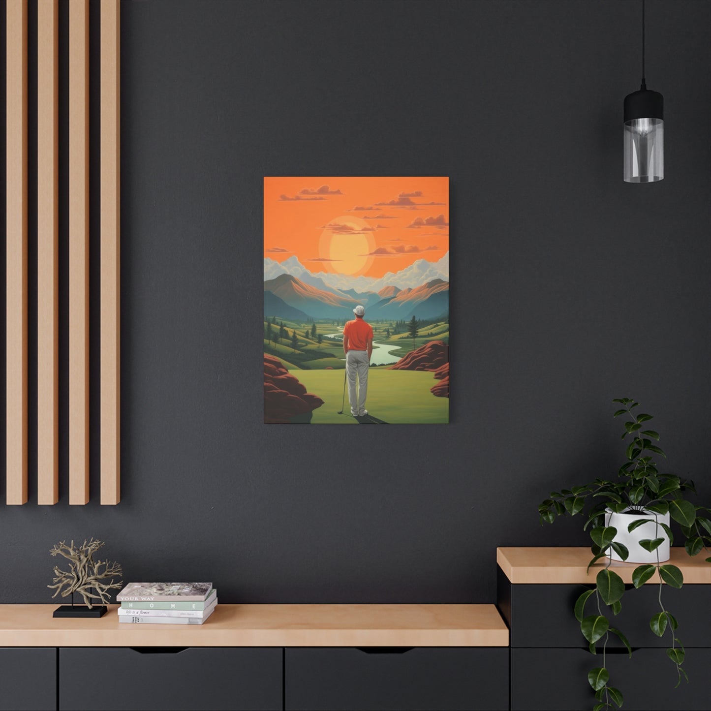 Golf At Sunset Wall Art & Canvas Prints