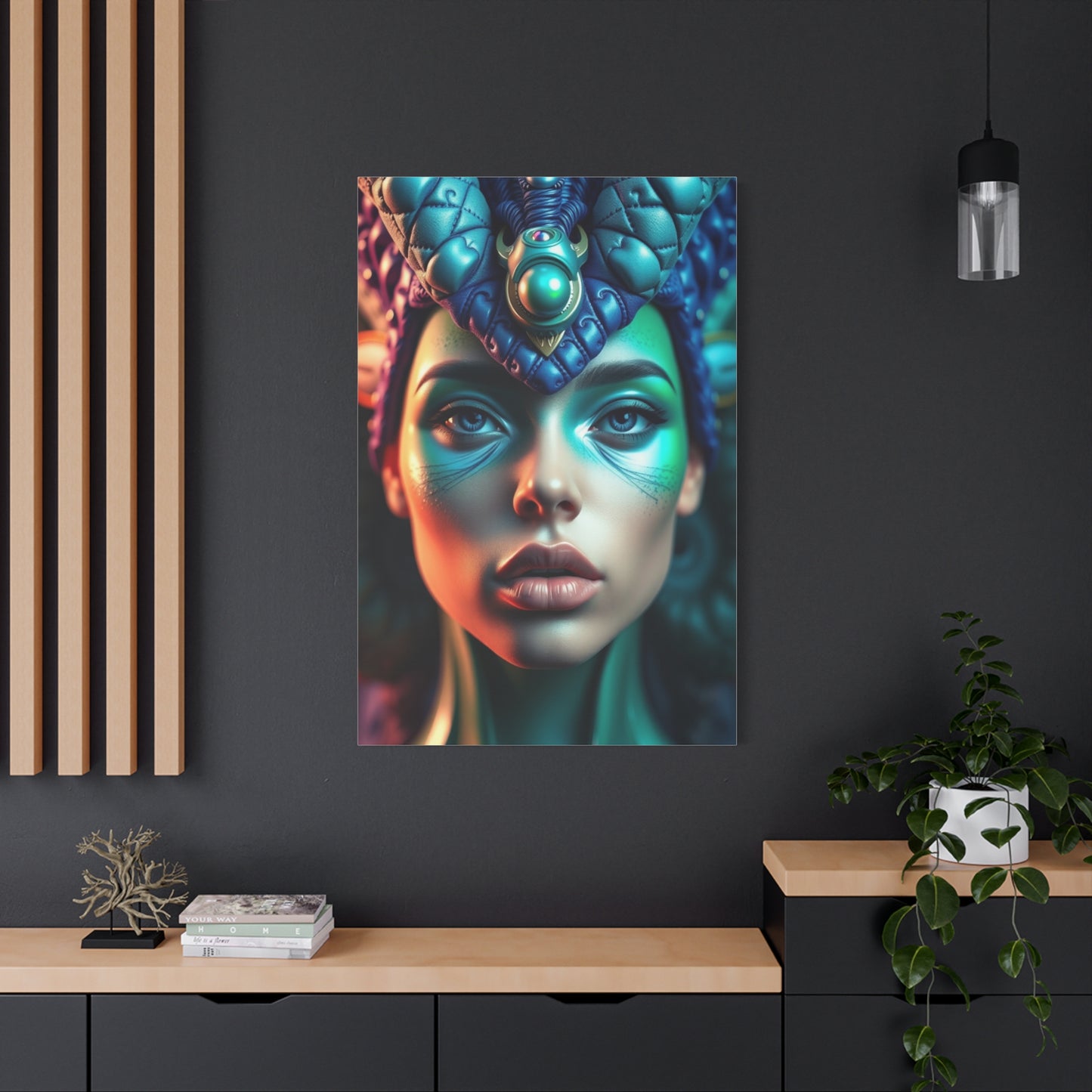 Supreme Blue & Green Art Collection Wall Art & Canvas Print