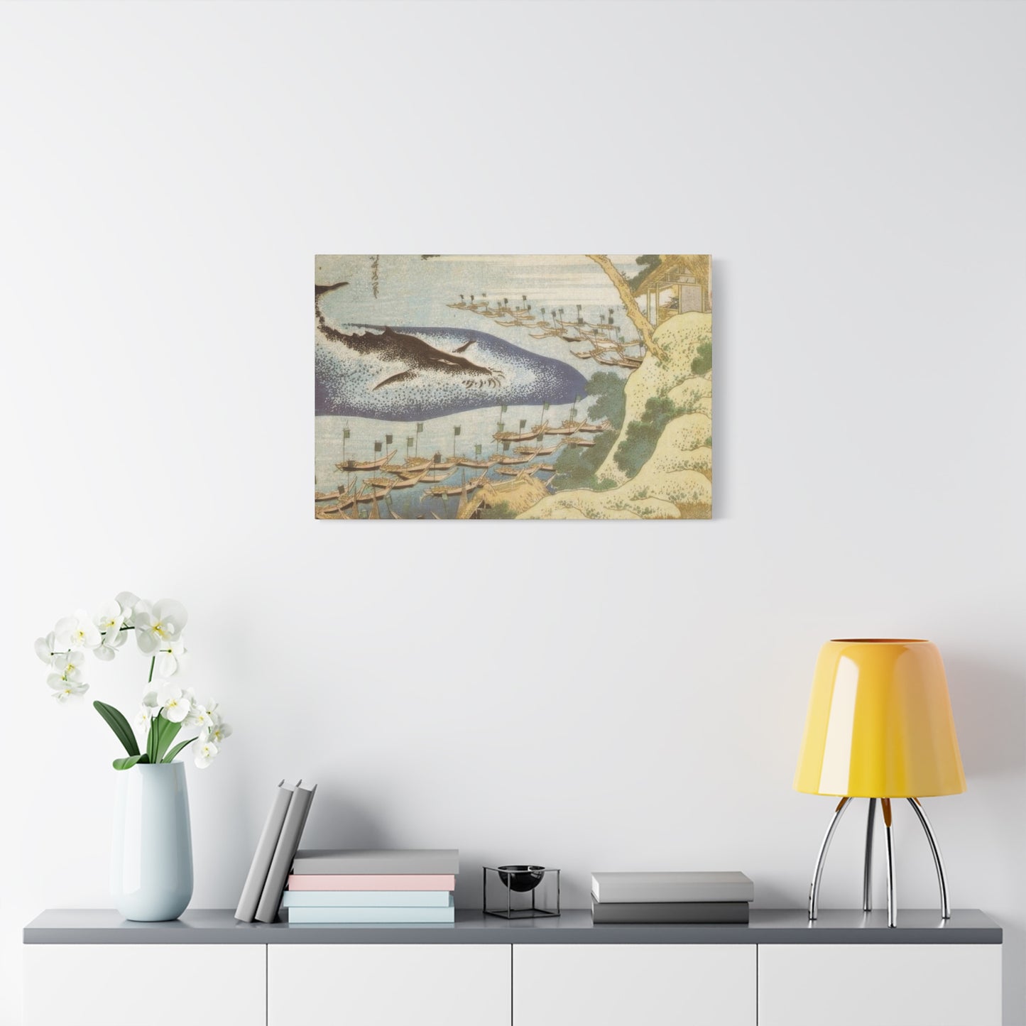 Katsushika Hokusai Whalling Off The Goto Islands Wall Art & Canvas Prints