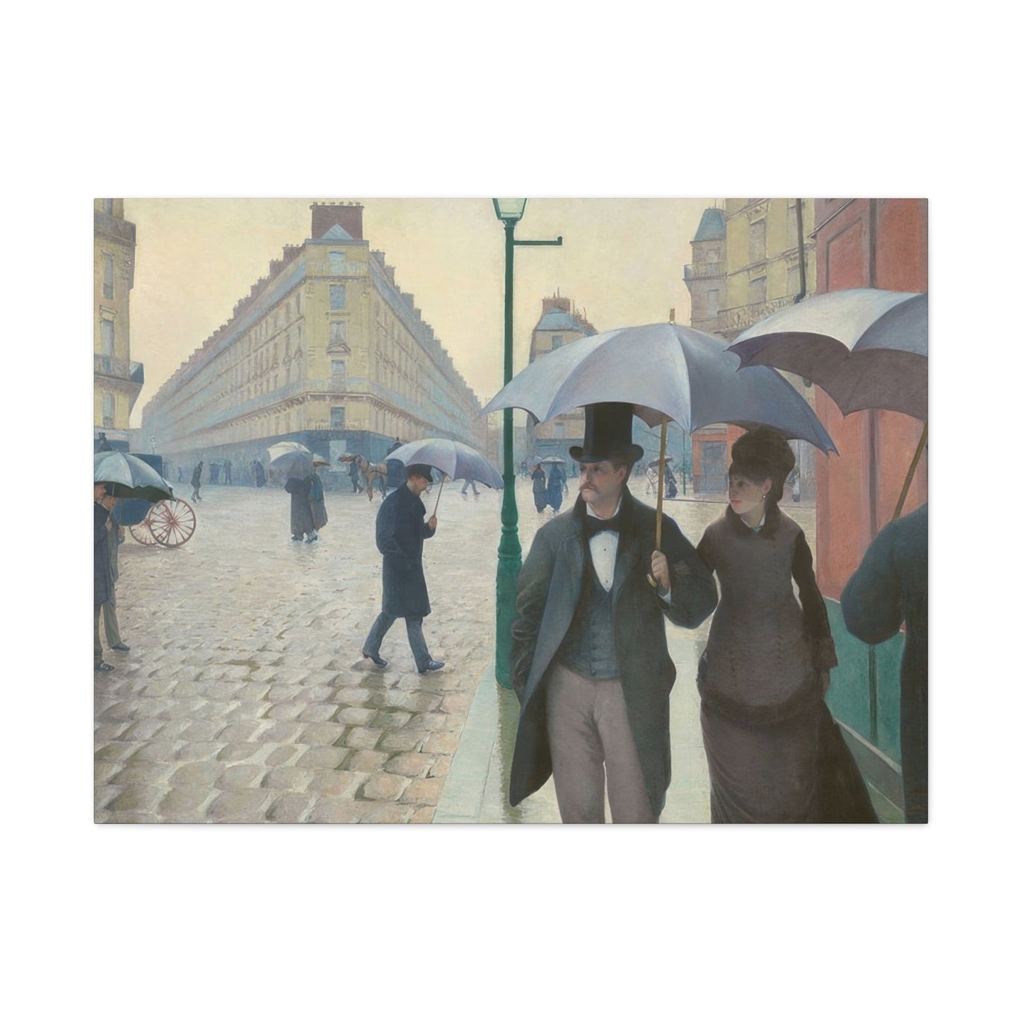 Paris Street Rainy Impression Wall Art & Canvas Prints