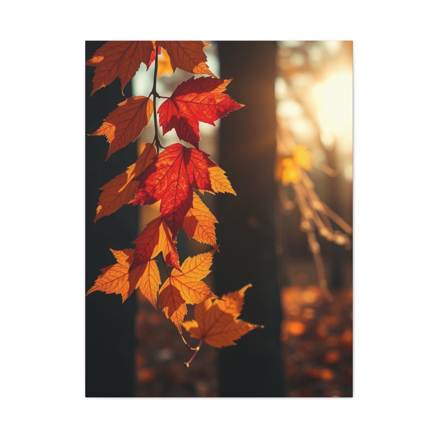 Crimson Arboreal Elegance