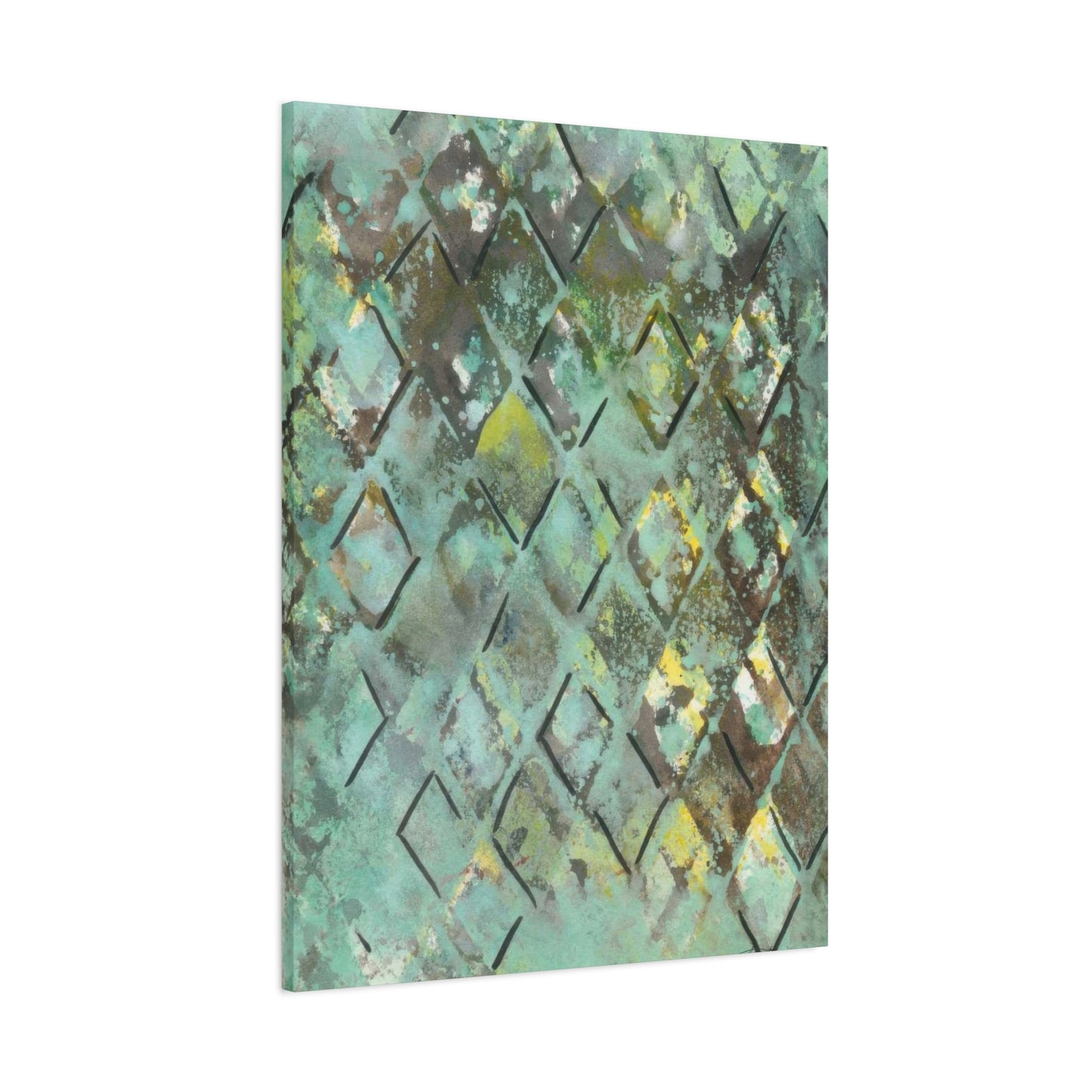 Joyce Combs Lattice In Green Wall Art & Canvas Prints