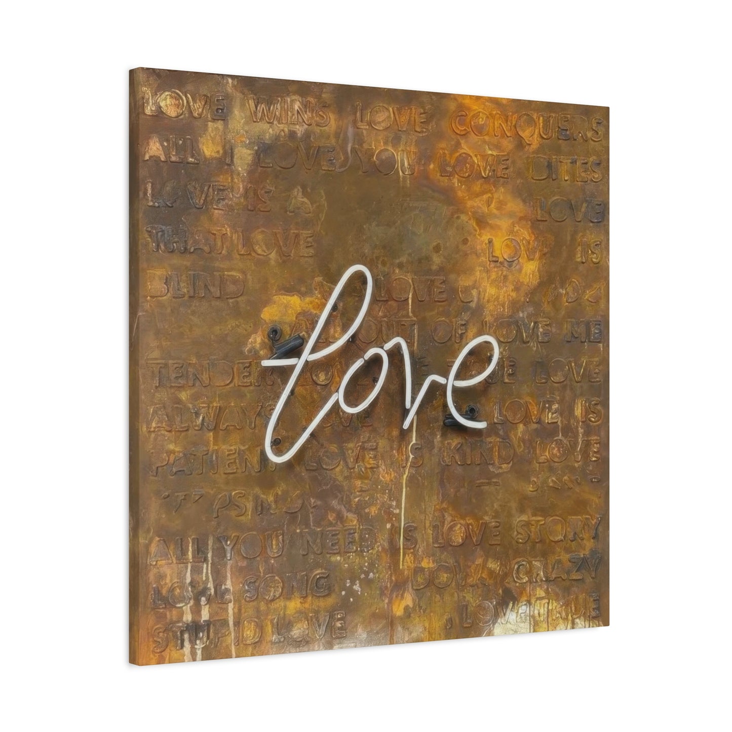 Kent Youngstrom Neon Rust Love Wall Art & Canvas Prints