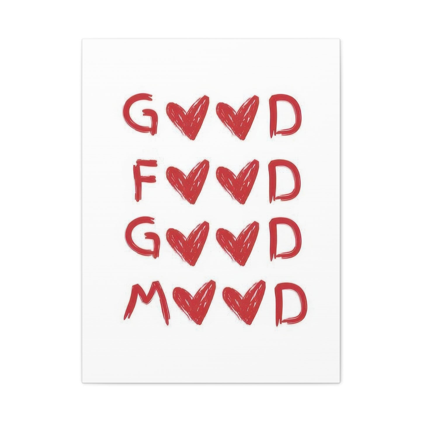 Good Food Good Mood Wall Art & Canvas Prints