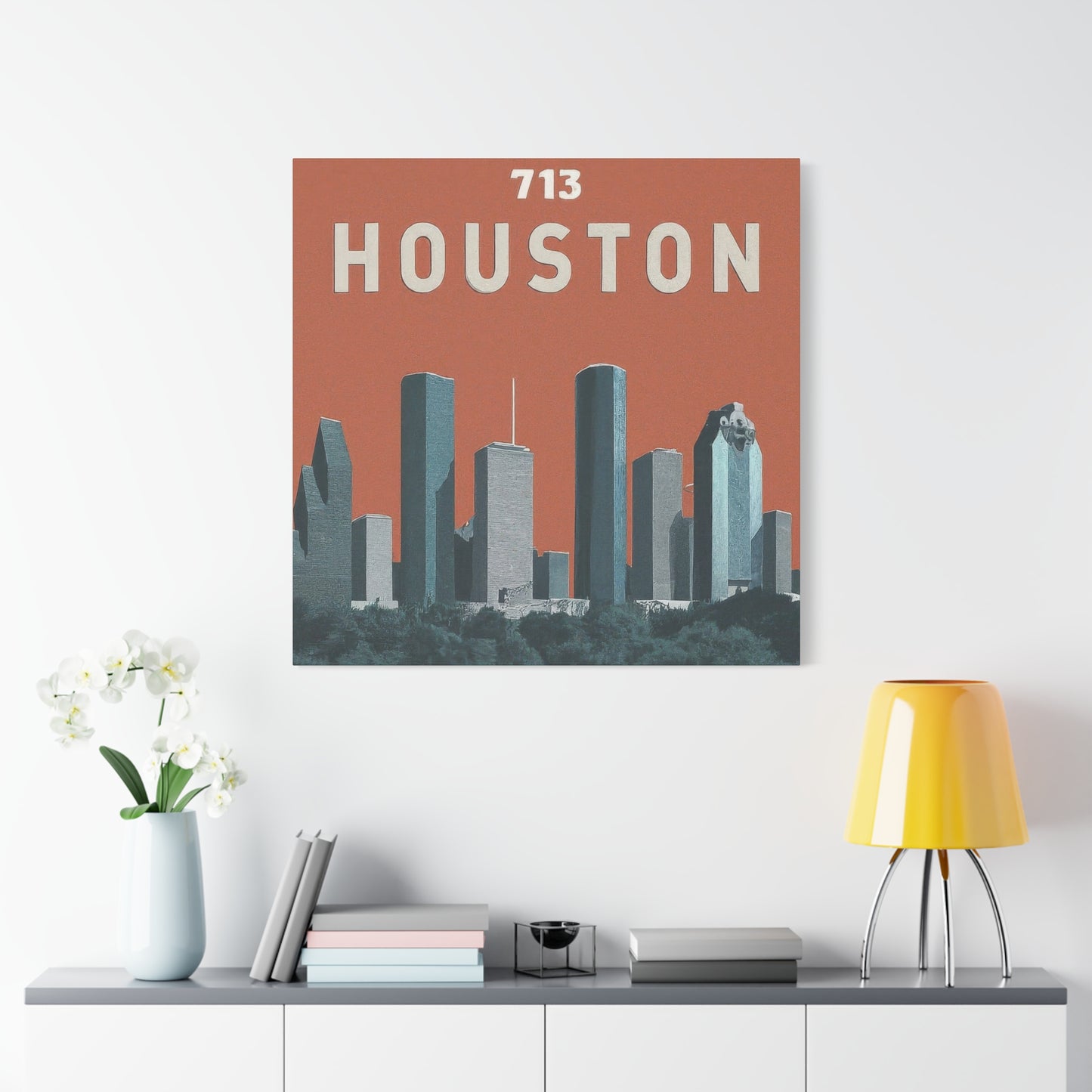 Houston Skyline 713 Wall Art & Canvas Prints