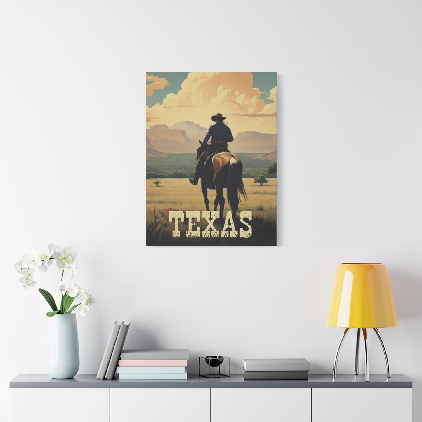 Cowboy Texas Poster Wall Art & Canvas Prints