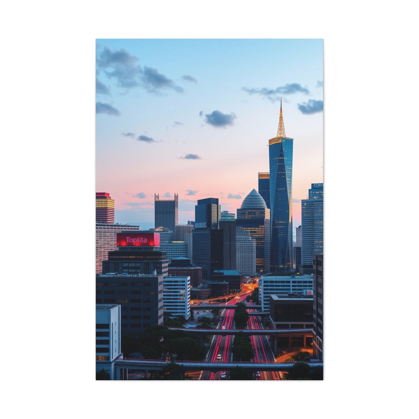 Collection Houston Skylines Art Art Wall Art & Canvas Print