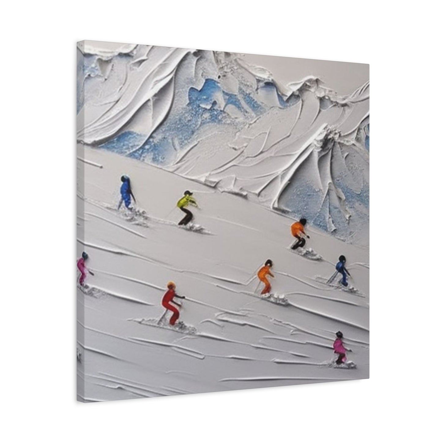 Skiing 3D Art Painting Wall Art & Canvas Prints