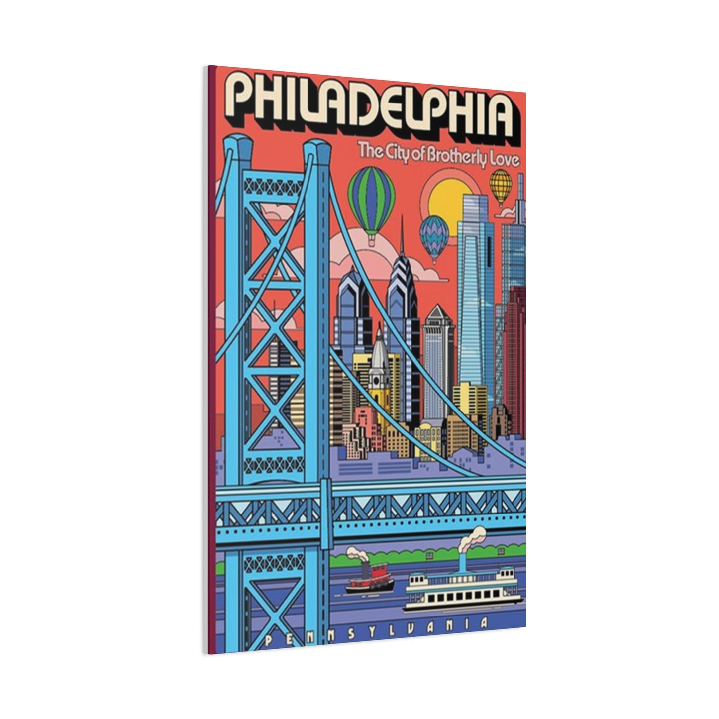 The City Of Brotherly Love Poster Wall Art & Canvas Prints