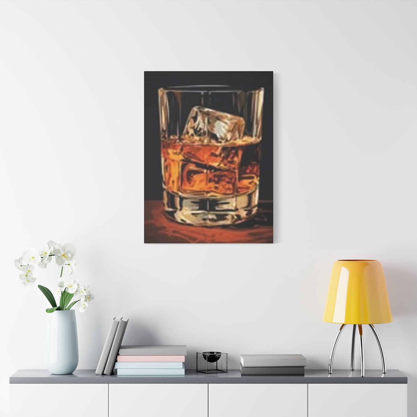 English Whiskey With Ice Wall Art & Canvas Prints