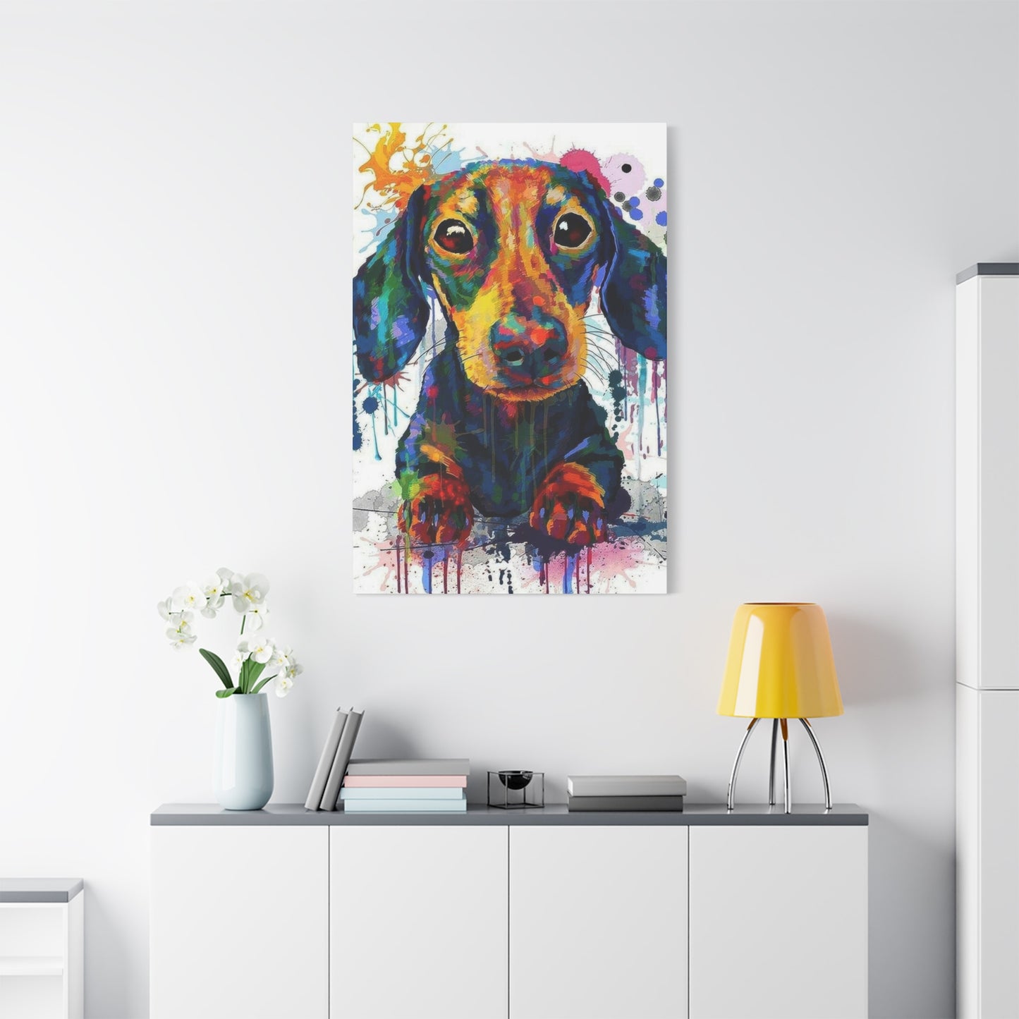 Dachshund Dog Color Wall Art & Canvas Prints