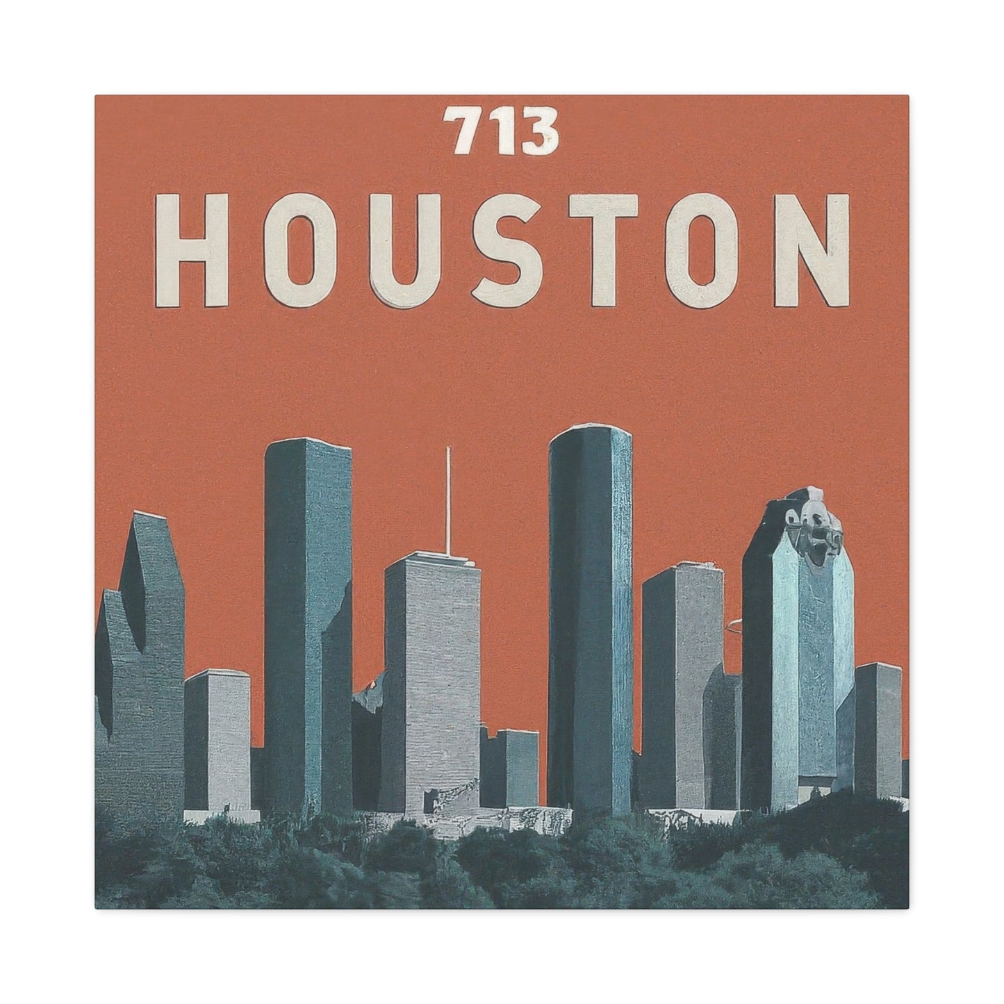 Houston Skyline 713 Wall Art & Canvas Prints