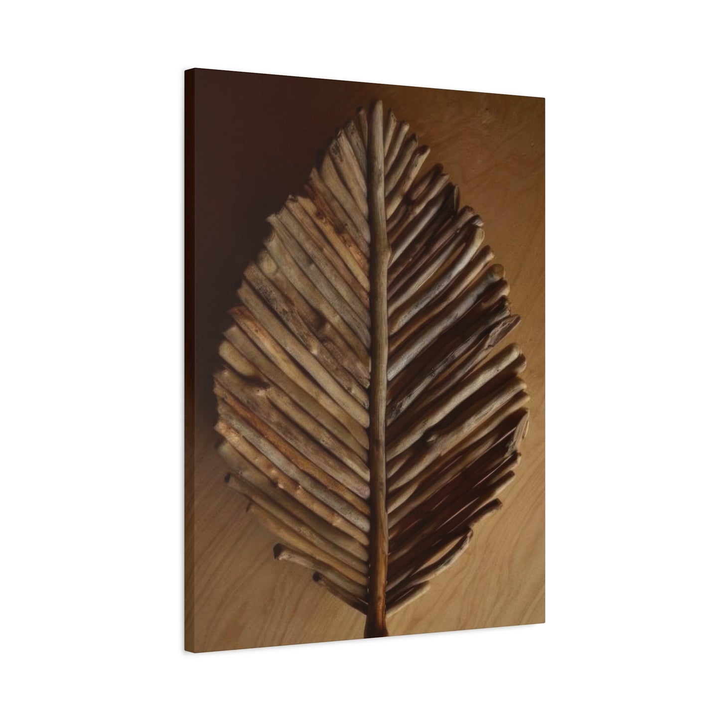 Driftwood Leaf Wall Art & Canvas Prints