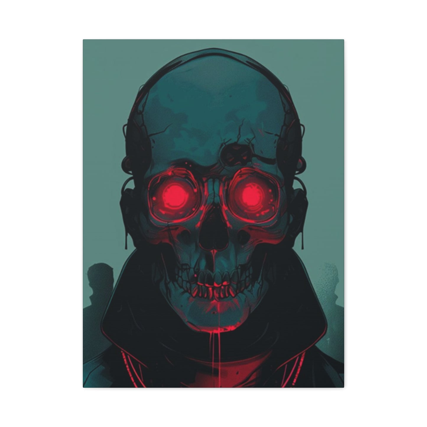Red Eye Skull Wall Art & Canvas Prints