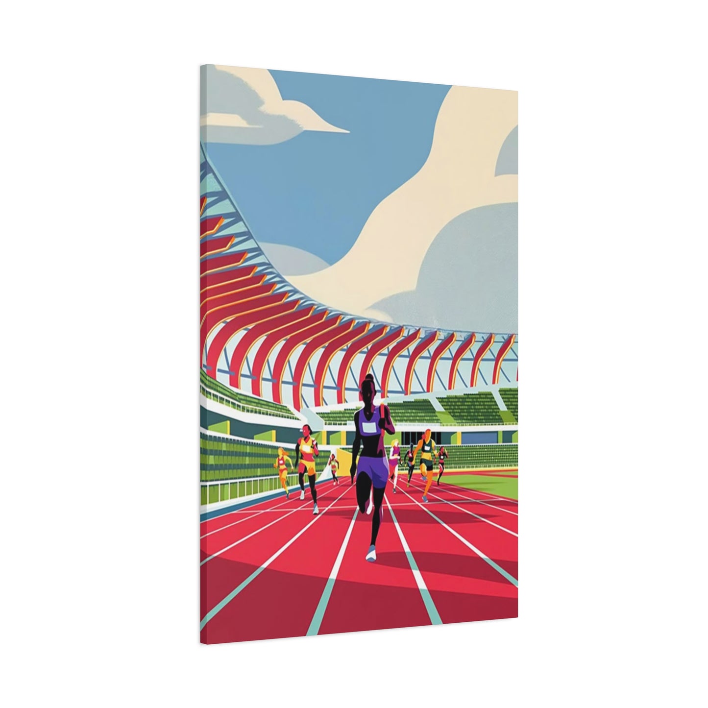 Track Running Poster Wall Art & Canvas Prints