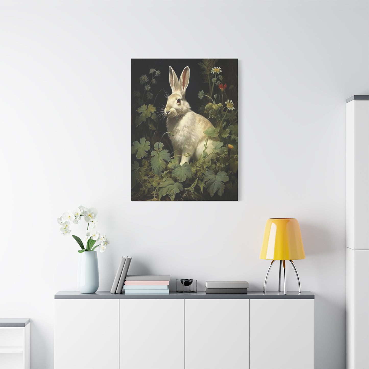 The Small White Rabbit Wall Art & Canvas Prints
