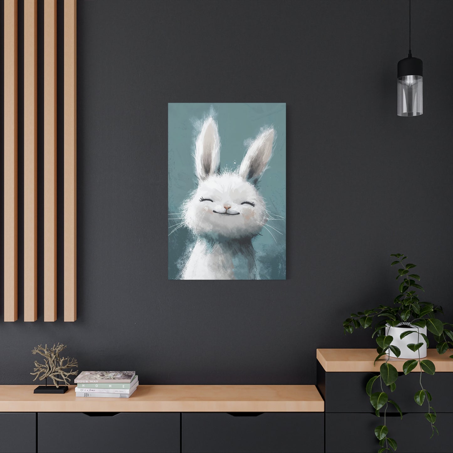 The Small White Bunny Wall Art & Canvas Prints