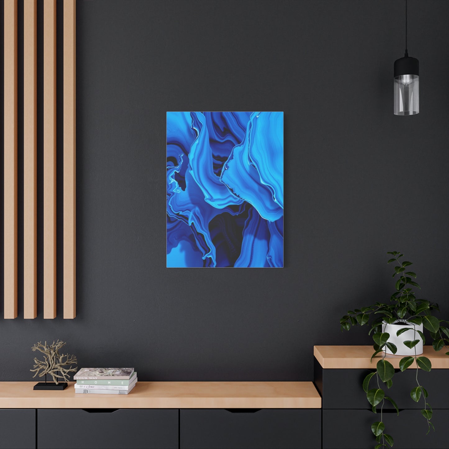 Blue Abstract Art Supreme Gallery Wall Art & Canvas Print
