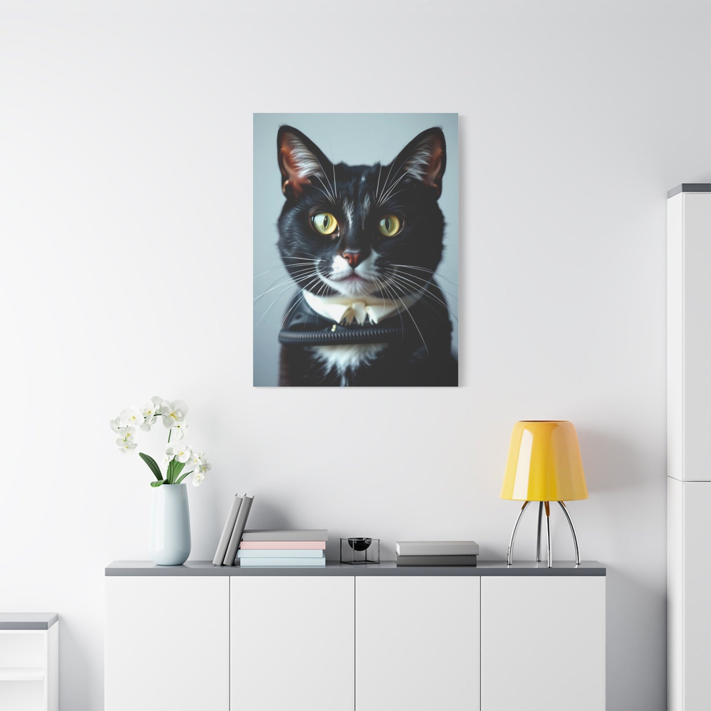 Tuxedo Cat Art Luxury Canvas Wall Art & Canvas Print
