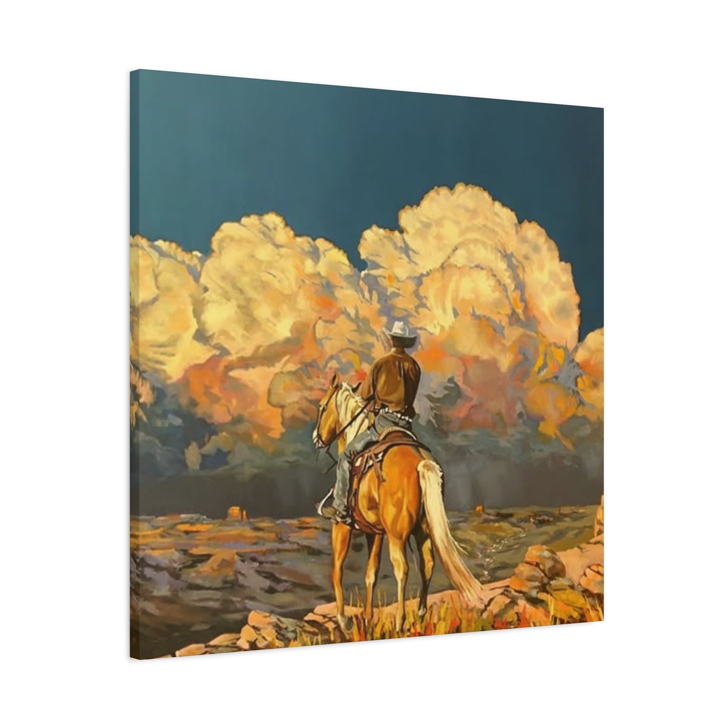 Cowboy In Southwest Wall Art & Canvas Prints