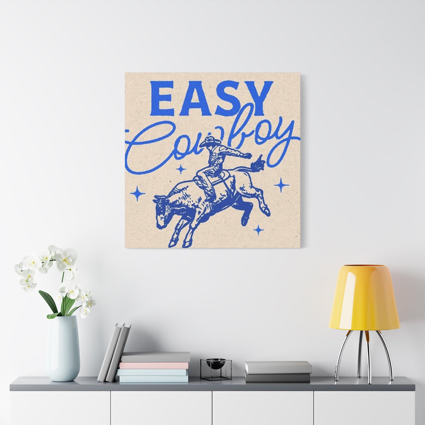 Easy Cowboy Drawing Wall Art & Canvas Prints