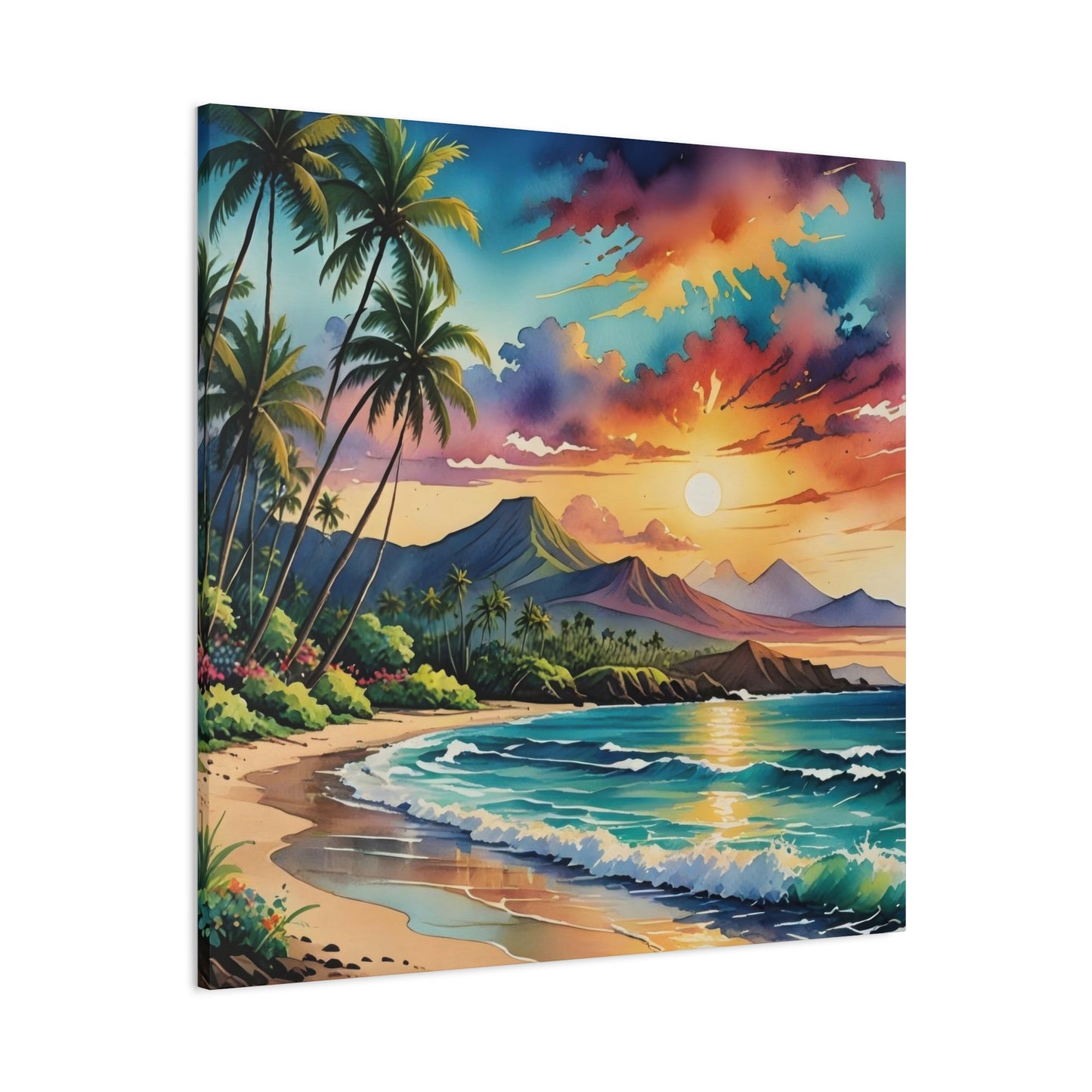 Hawaii Beach Sunset Wall Art & Canvas Prints