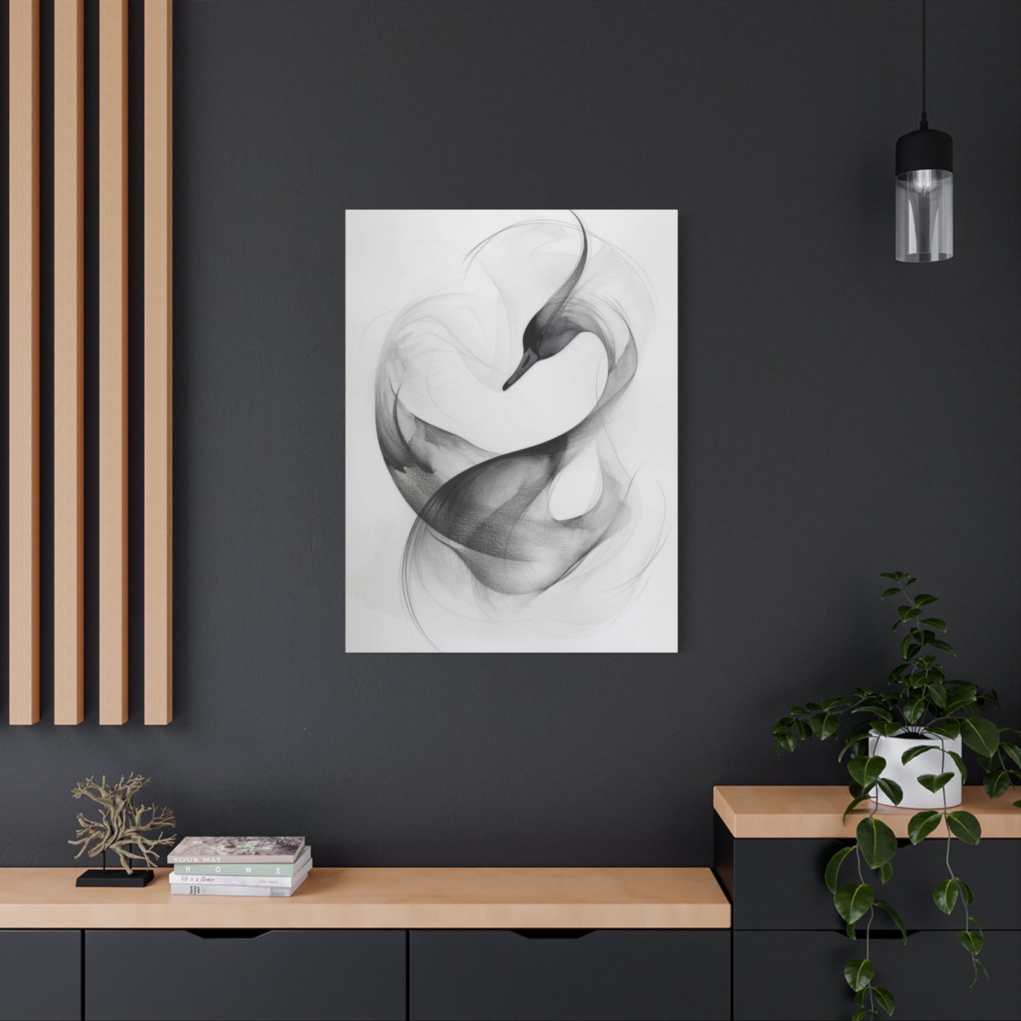 Swan Grey Wall Art & Canvas Prints
