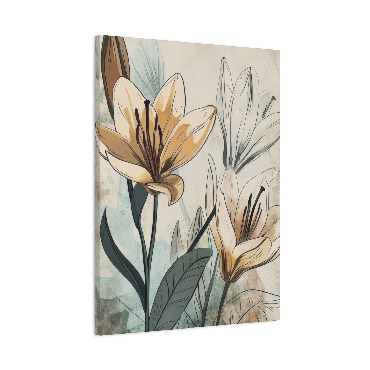 Flowers Earth Tones Wall Art & Canvas Prints