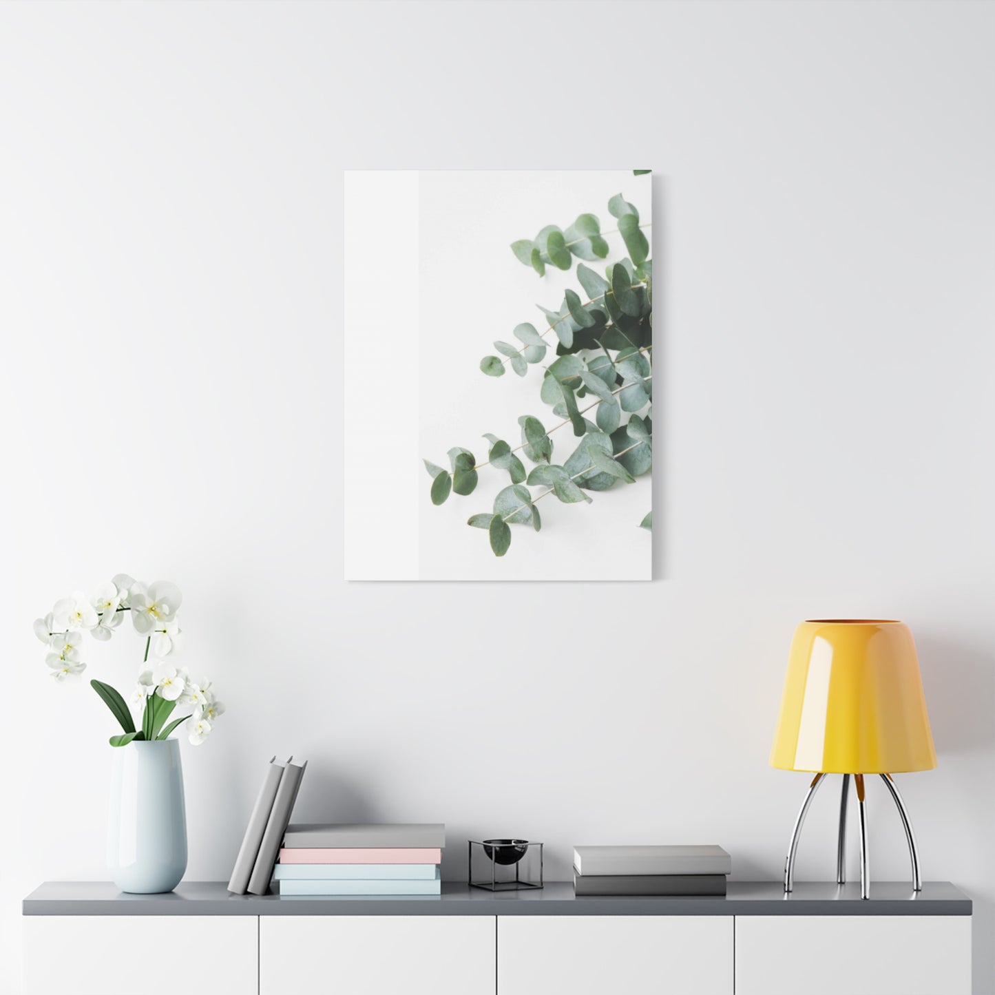 Eucalyptus On White BG Wall Art & Canvas Prints