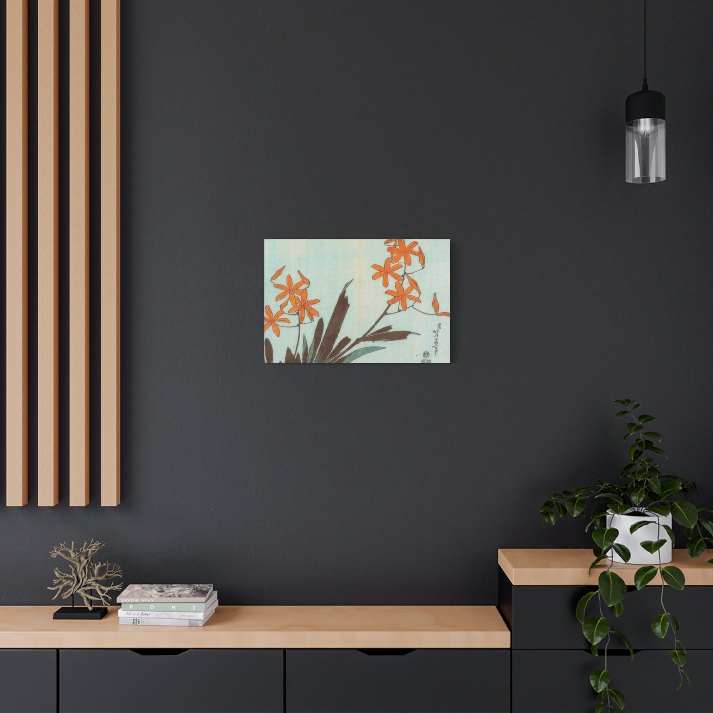 Katsushika Hokusai Orange Orchids Wall Art & Canvas Prints