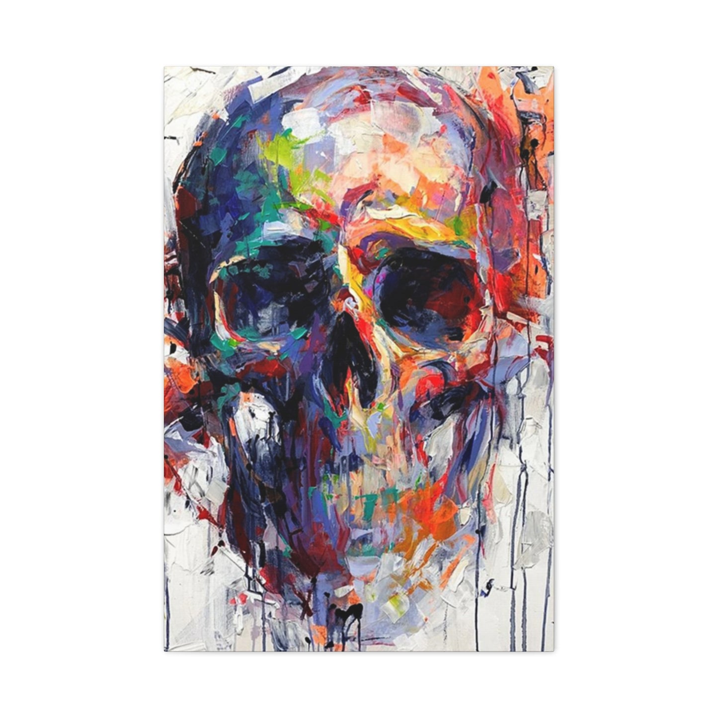 Colorful Skull Painting Wall Art & Canvas Prints