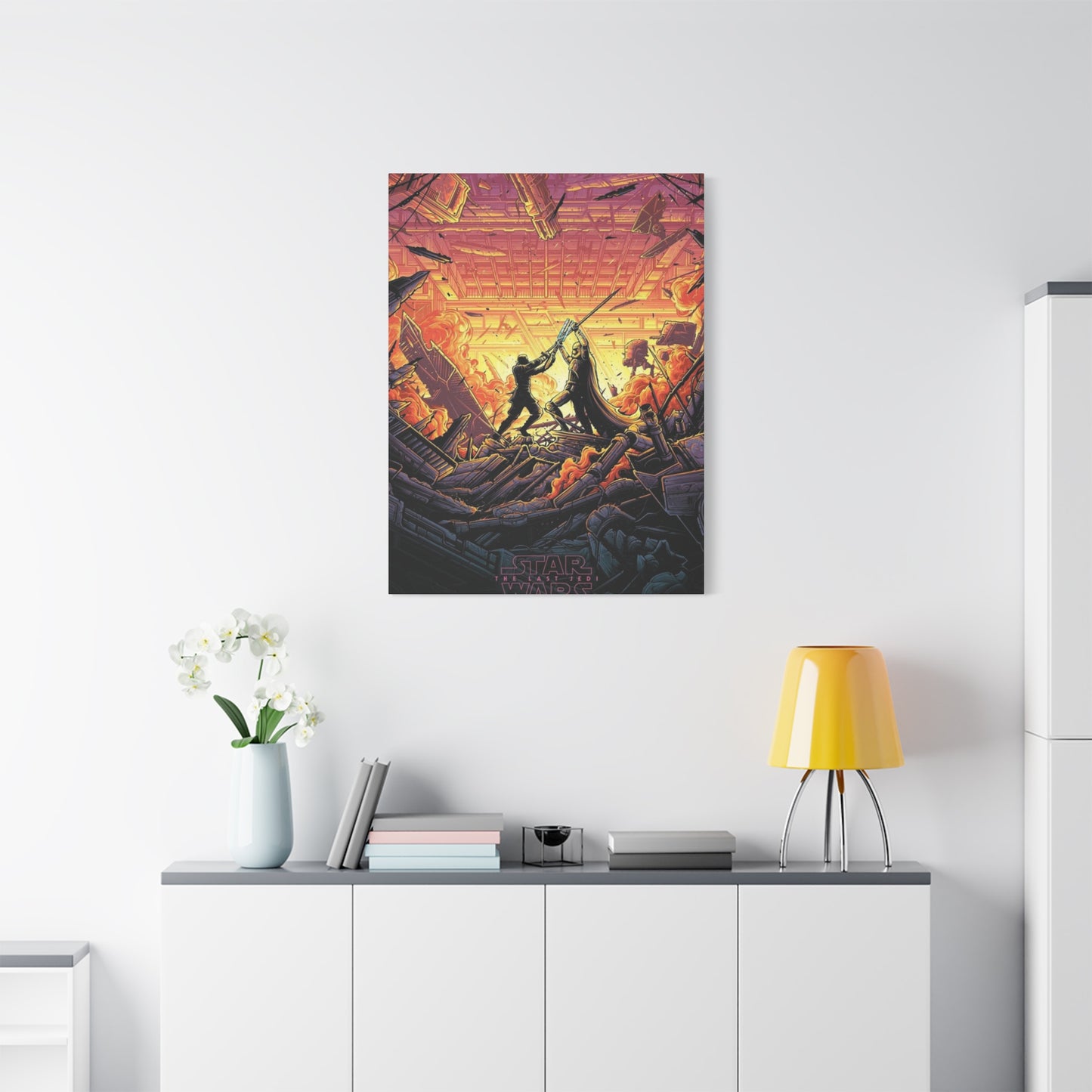 The Last Jedi Fighting Poster Wall Art & Canvas Prints