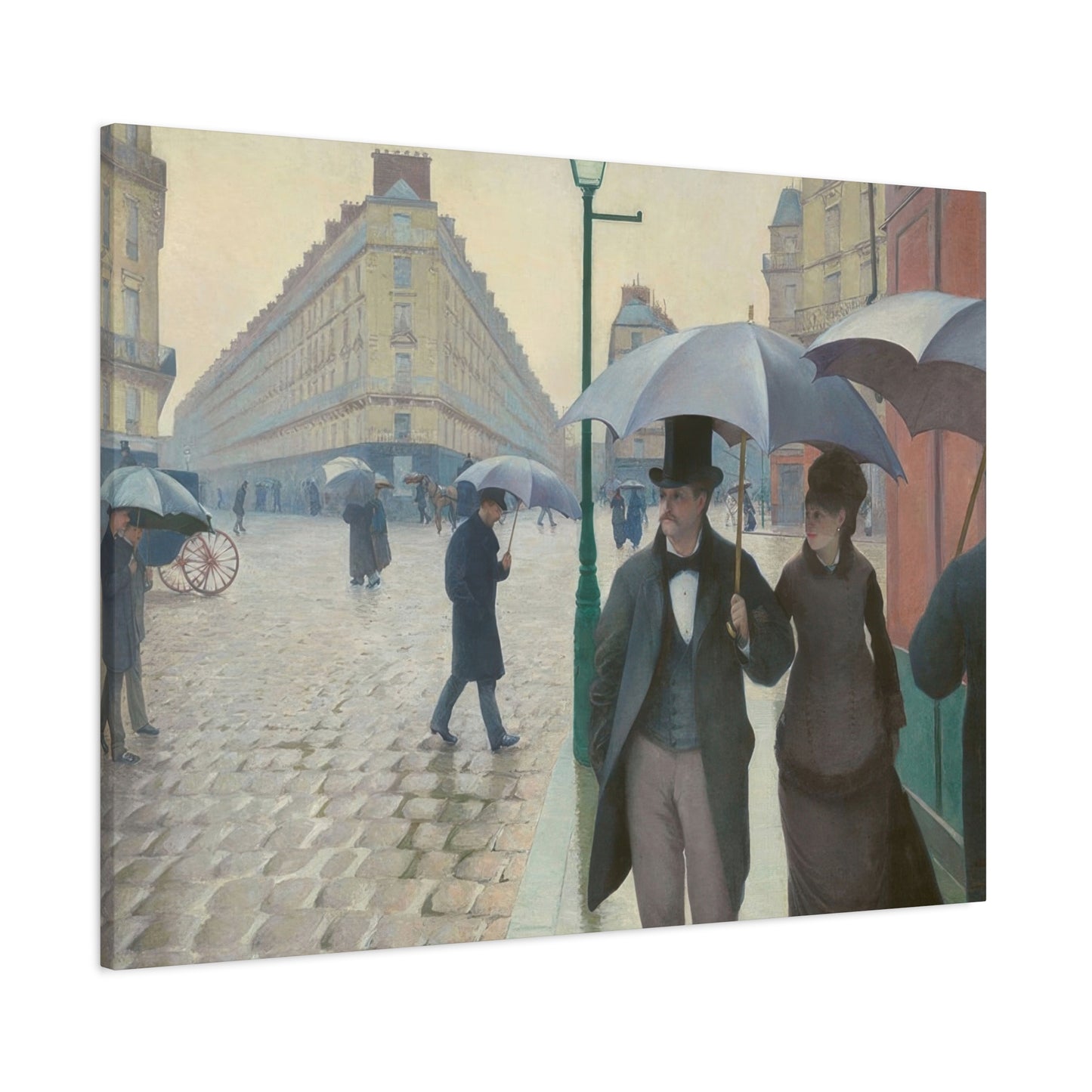 Paris Street Rainy Impression Wall Art & Canvas Prints