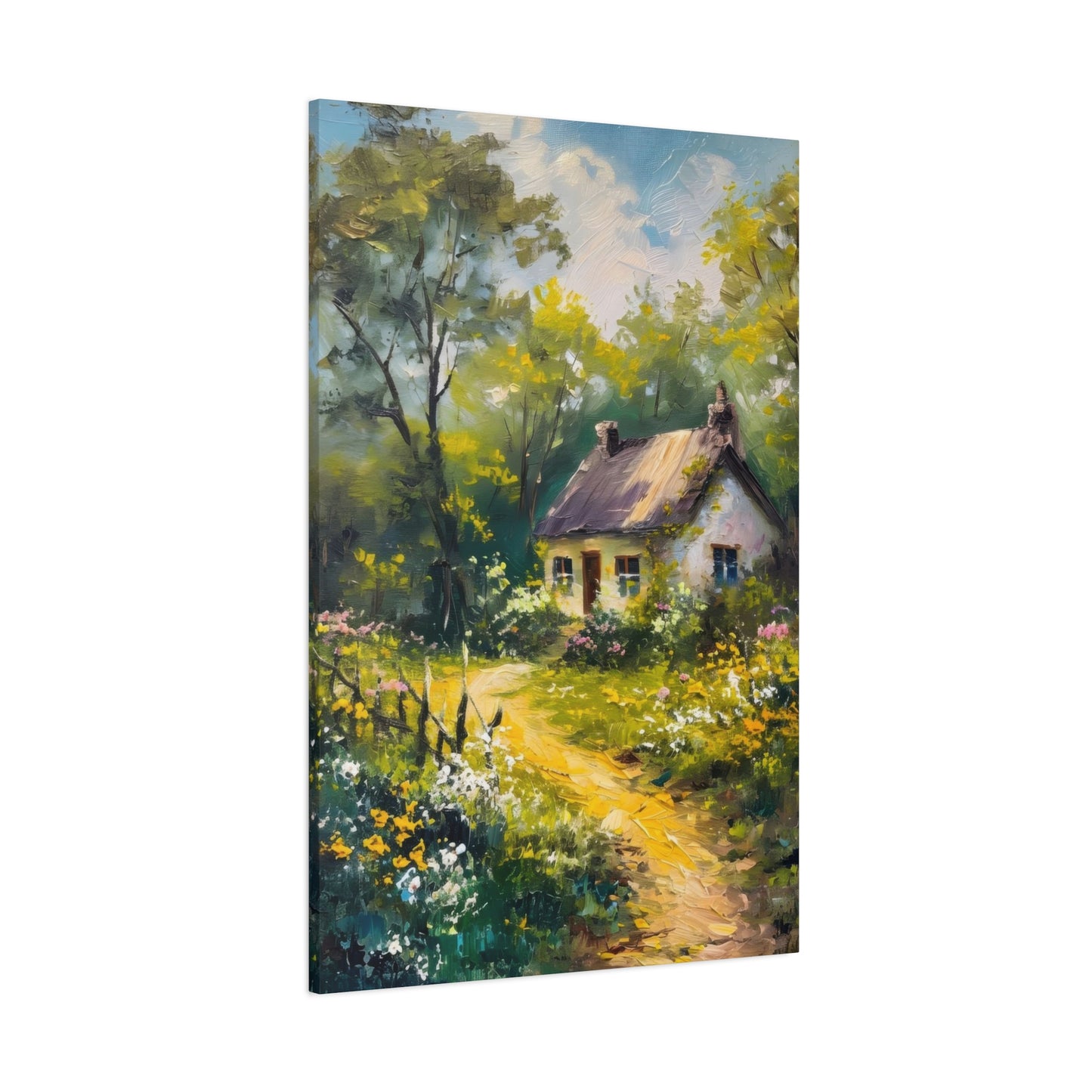 Greenery Cottage Countryside Wall Art & Canvas Prints