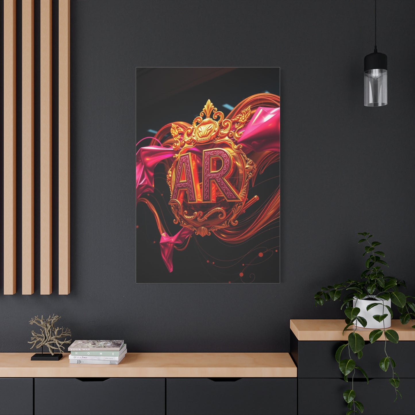 Supreme Gold & Pink Art Collection Wall Art & Canvas Print