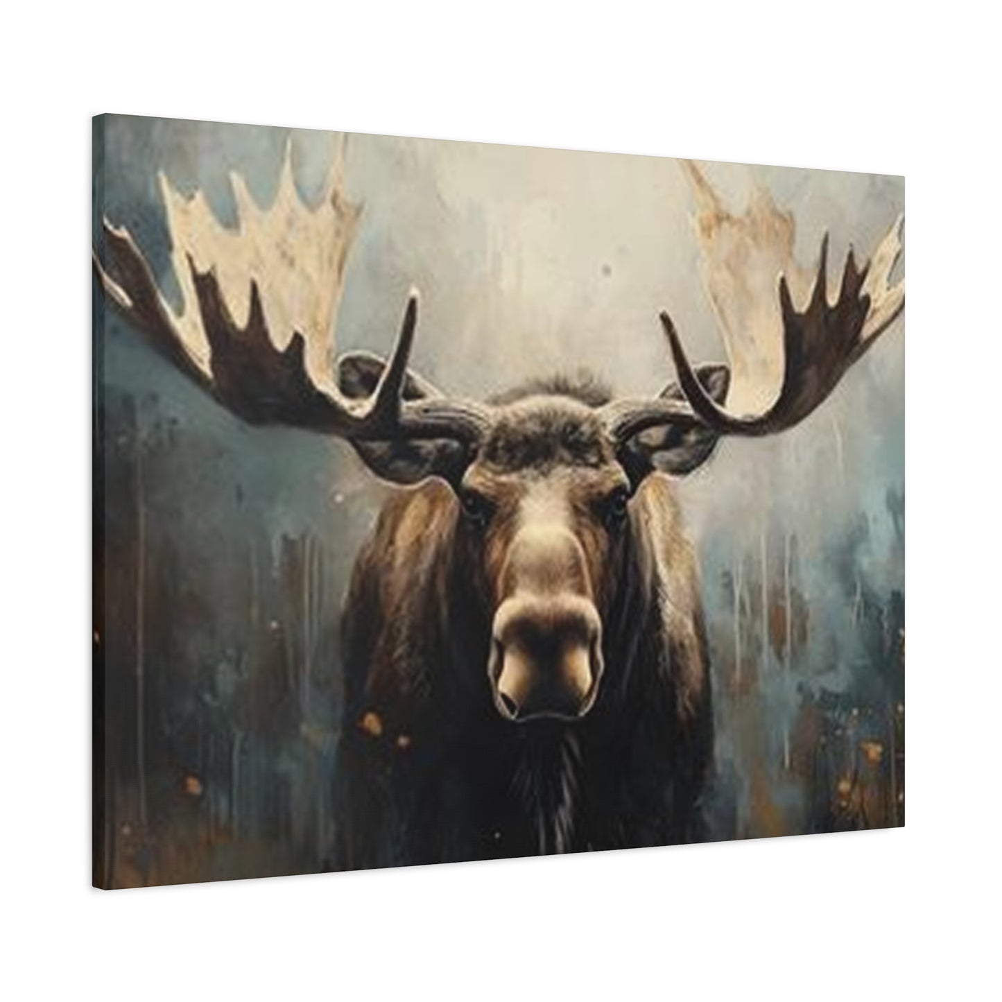 Large Moose Painting Wall Art & Canvas Prints