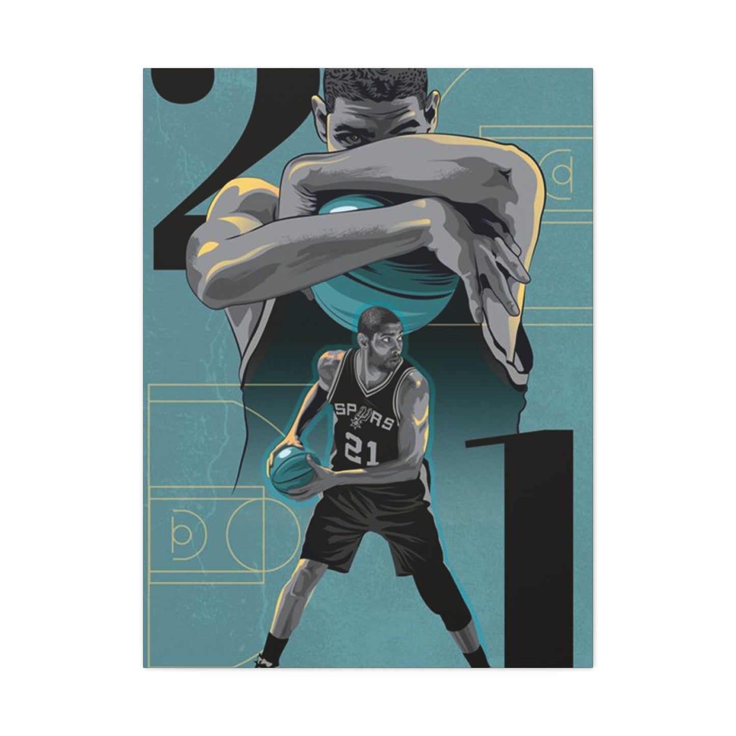 Tim Duncan Poster Wall Art & Canvas Prints