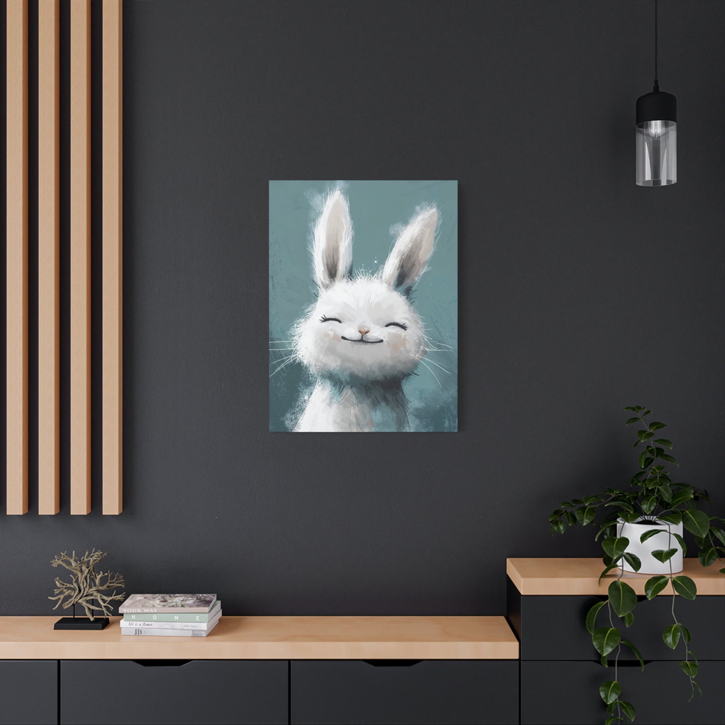 The Small White Bunny Wall Art & Canvas Prints